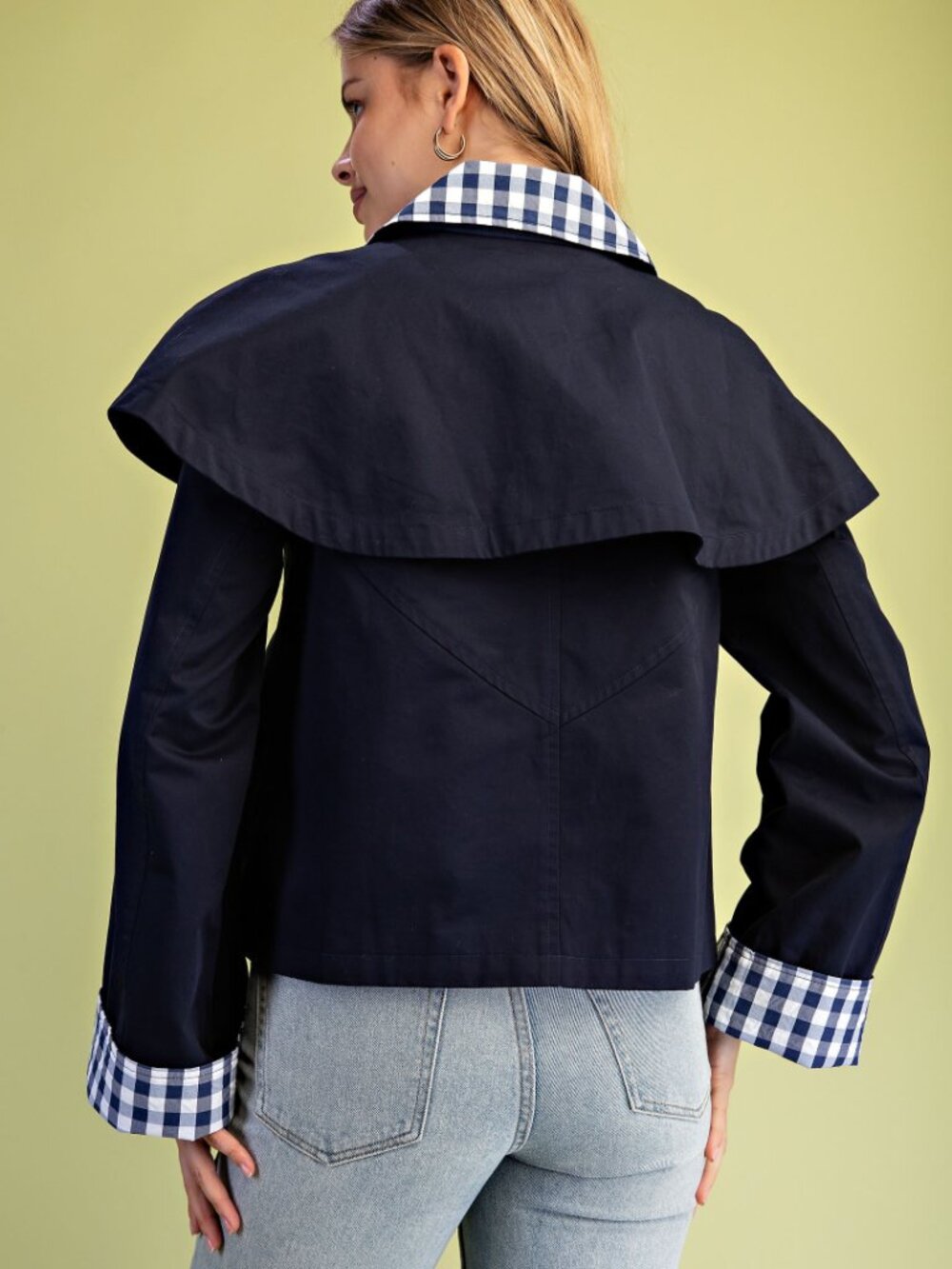 Gigio's Gingham Accented Jacket - Picture 8 of 8